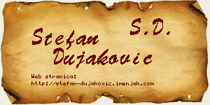 Stefan Dujaković vizit kartica